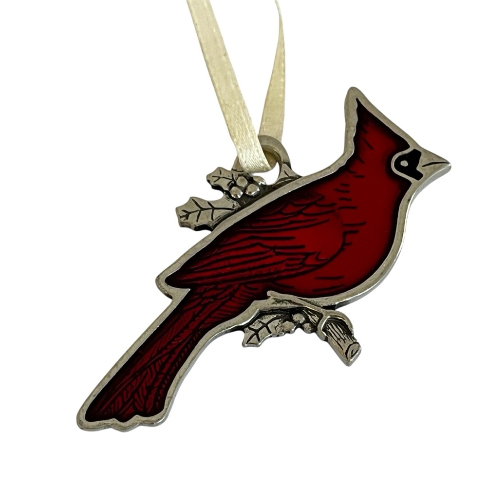 Danforth Pewter Cardinal Ornament - Picture 2 of 8